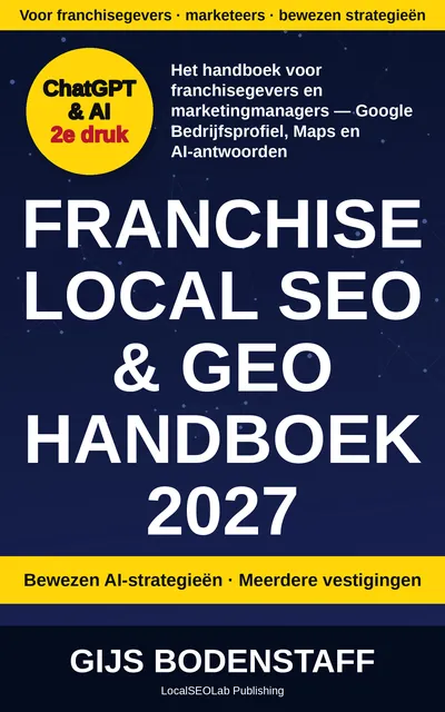 Omslag van het boek Franchise Local SEO & GEO Handboek 2027
