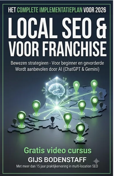 Omslag van het boek Local SEO 2026 voor Franchiseketens