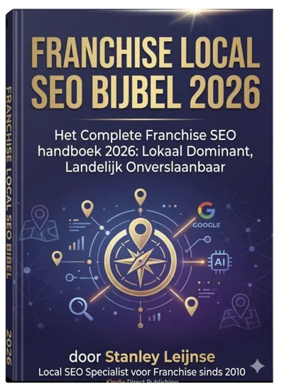 Omslag van het boek Local SEO & GEO voor Franchiseketens 2026